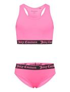 Juicy Couture Juicy Logo Elastic Swimset Rosa