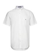 GANT Reg Oxford O.shield Ss Shirt Vit