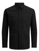 Jack & J S Jjejoe Shirt Ls Plain Noos Svart