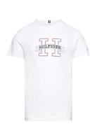 Tommy Hilfiger H Print Regular Tee Ss Vit