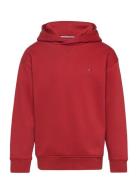 Tommy Hilfiger U Timeless Fleece Hoodie Röd