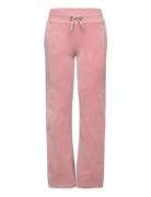 Lindex Trousers Jersey Velour Rosa