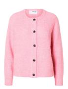 Selected Femme Slflulu Ls Knit Short Cardigan Noos Rosa