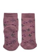 Melton Maple Sock Anti Slip Let's Go Rosa