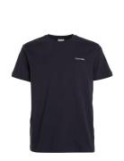 Calvin Klein Micro Logo Interlock T-Shirt Marinblå