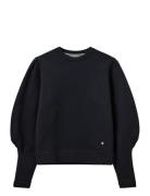 MOS MOSH Mmtulic O-Ls Sweatshirt Svart