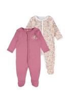 Name It Nbfnightsuit 2P W/F Rose Flower Noos Rosa