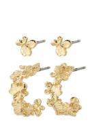 Pilgrim Zhuri Recycled Earrings 2-In-1 Set Guld