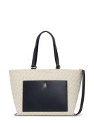 Tommy Hilfiger Th Distinct Tote Mono Marinblå