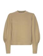 MOS MOSH Mmtulic O-Ls Sweatshirt Beige