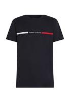 Tommy Hilfiger Hilfiger Chest Insert Tee Marinblå