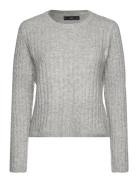 Mango Cable-Knit Sweater Grå