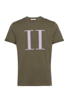 Les Deux Encore Bouclé T-Shirt Khaki Green