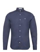 GANT Slim Classic Poplin Shirt Marinblå