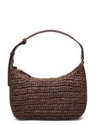 Mango Natural Fibre Shoulder Bag Brun