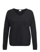 ONLY Carmakoma Carmargareta Ls Pullover Knt Noos Svart