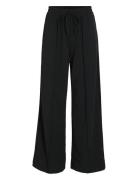 Vila Viclua Hw Wide Pants-Noos Svart