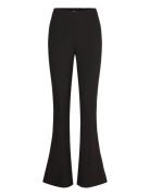 Gina Tricot Slim Bootcut Trousers Svart