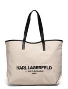 Karl Lagerfeld Rsg Canvas Shopper Kräm