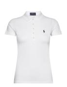 Ralph Lauren Golf Slim Fit Stretch Polo Shirt Vit