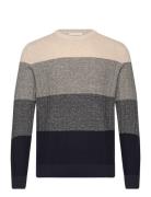 Tom Tailor Structure Mix Crewneck Knit Multi/patterned