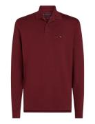 Tommy Hilfiger L/S Liquid Cotton Reg Polo Burgundy