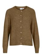 Vila Vijulaja O-Neck L/S Knit Cardigan Brun