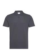 Mango Slim-Fit Cotton Piqué Textured Polo Shirt Grå