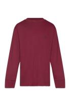 Ralph Lauren Kids Cotton Jersey Long-Sleeve Tee Burgundy