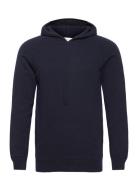 Davida Cashmere Man Front Pocket Hoodie Blå