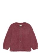 Lindex Cardigan Knitted Burgundy