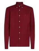 Tommy Hilfiger Flex Poplin Rf Shirt Burgundy