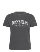 Tommy Jeans Tjw Reg Varsity Tee Svart