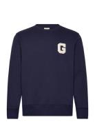 GANT G Graphic C-Neck Marinblå