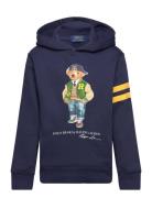 Ralph Lauren Kids Polo Bear Fleece Hoodie Marinblå