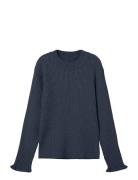 Name It Nkfvianna Ls Slim Knit Marinblå