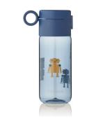 Clemence Bottle 350 Ml Home Meal Time Blue Liewood