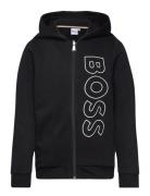 BOSS Hooded Cardigan Svart