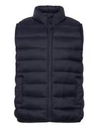 Mango Quilted Gilet Marinblå