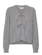 Object Objflora Re L/S Knit Cardigan Noos Grå