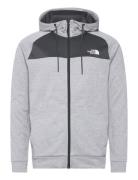 The North Face M Reaxion Fleece F/Z Hoodie - Eu Grå