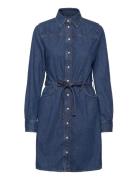 GANT Reg Denim Dress Blå