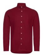 Hackett London Ess Gmt Dyed Oxford Burgundy