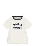 Mango Contrast Collar T-Shirt Vit