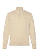 Fred Perry Half Zip Sweatshirt Beige