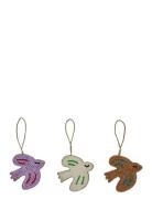 OYOY Living Design Christmas Bird Ornament - Pack Of 3 Multi/patterned