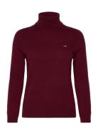 GANT Extrafine Lambswool Rollneck Burgundy