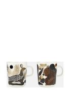 Marimekko Home Kurre& Peura Mug 2,5 Dl 2 Pcs Multi/patterned