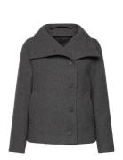 Selected Femme Slfzoe Wool Jacket Grå