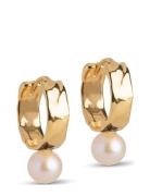 Enamel Copenhagen Avaya Pearl Hoops Guld